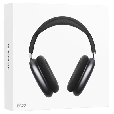 Гарнитура полноразмерная беспроводная BOROFONE BO22, Bluetooth, серая