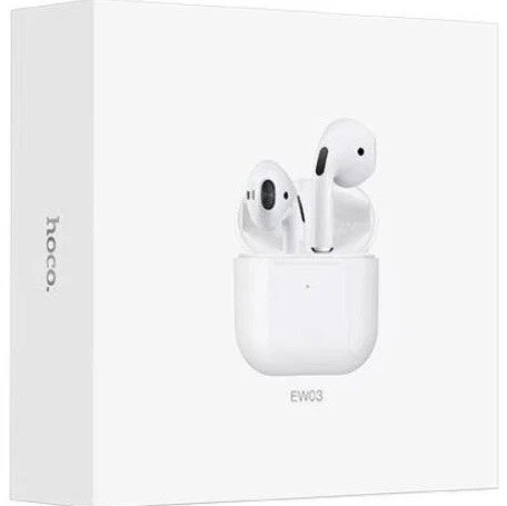 Гарнитура беспроводная hoco EW03, Bluetooth, вставн., белая