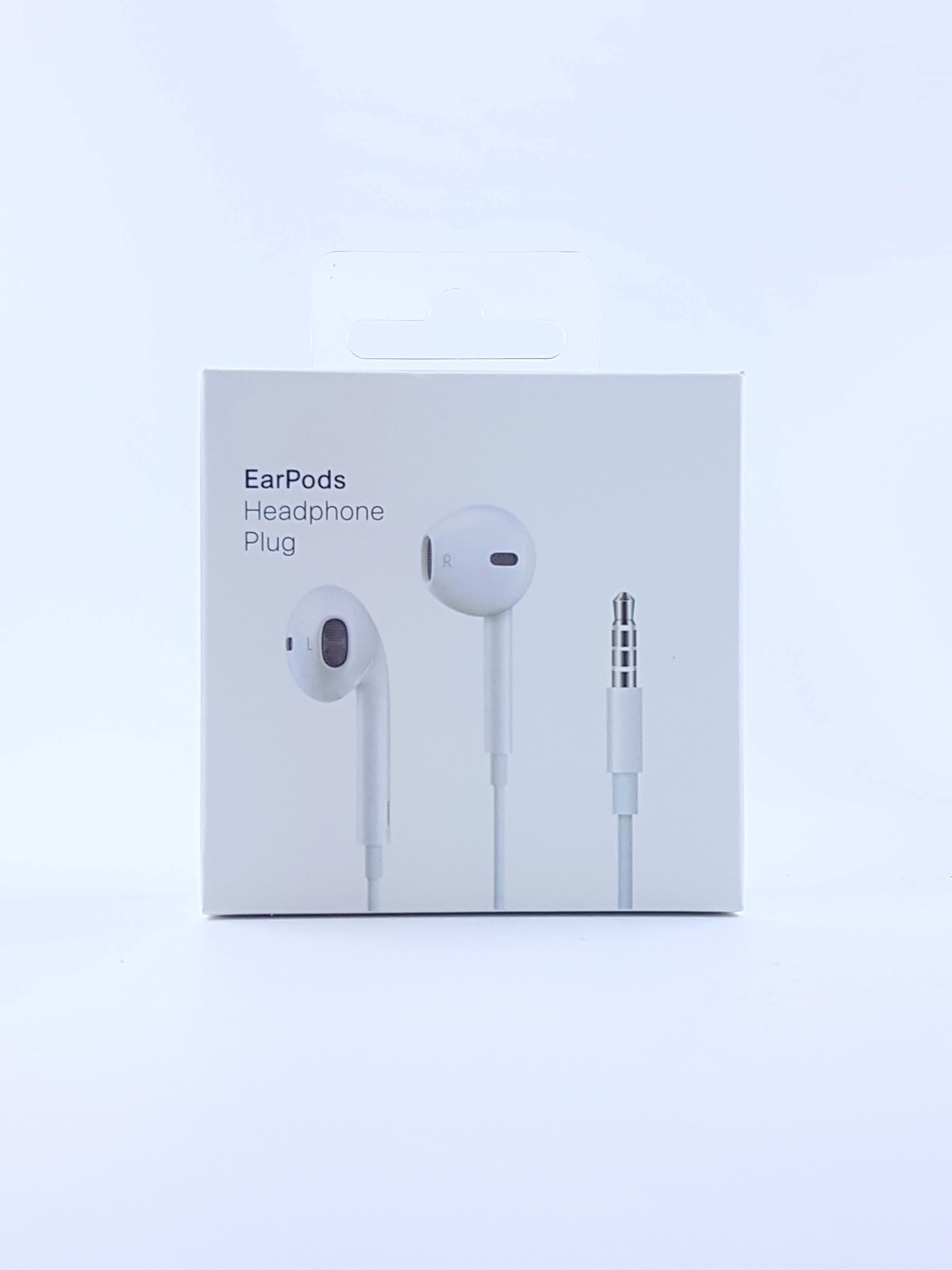 Гарнитура проводная Apple EarPods A1472 ORIGINAL, 3.5 мм, вставн., белый