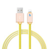 USB-кабель hoco UPL12, Apple 8 pin, силикон, 1.2 м, круглый, золотистый
