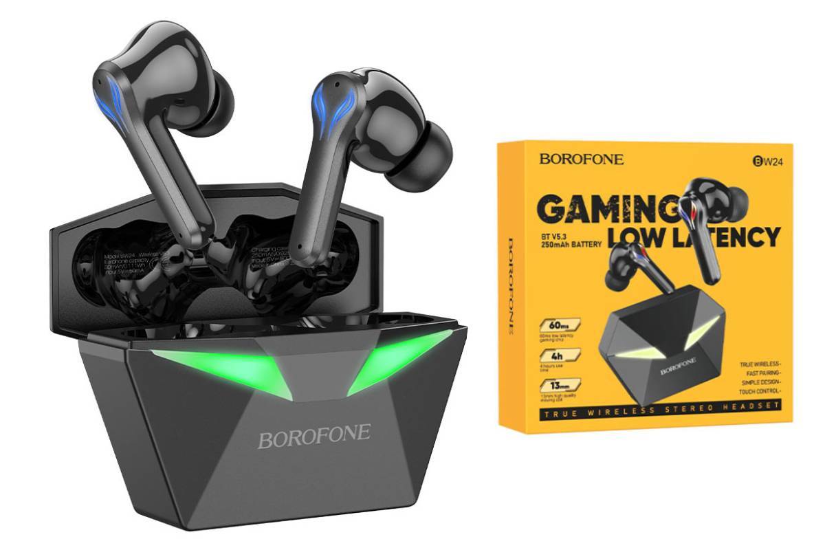 Гарнитура беспроводная BOROFONE BW24, Bluetooth, вставн., черная