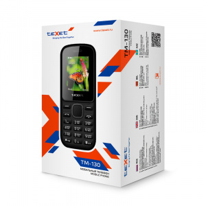 Мобильный телефон teXet TM-130, черный