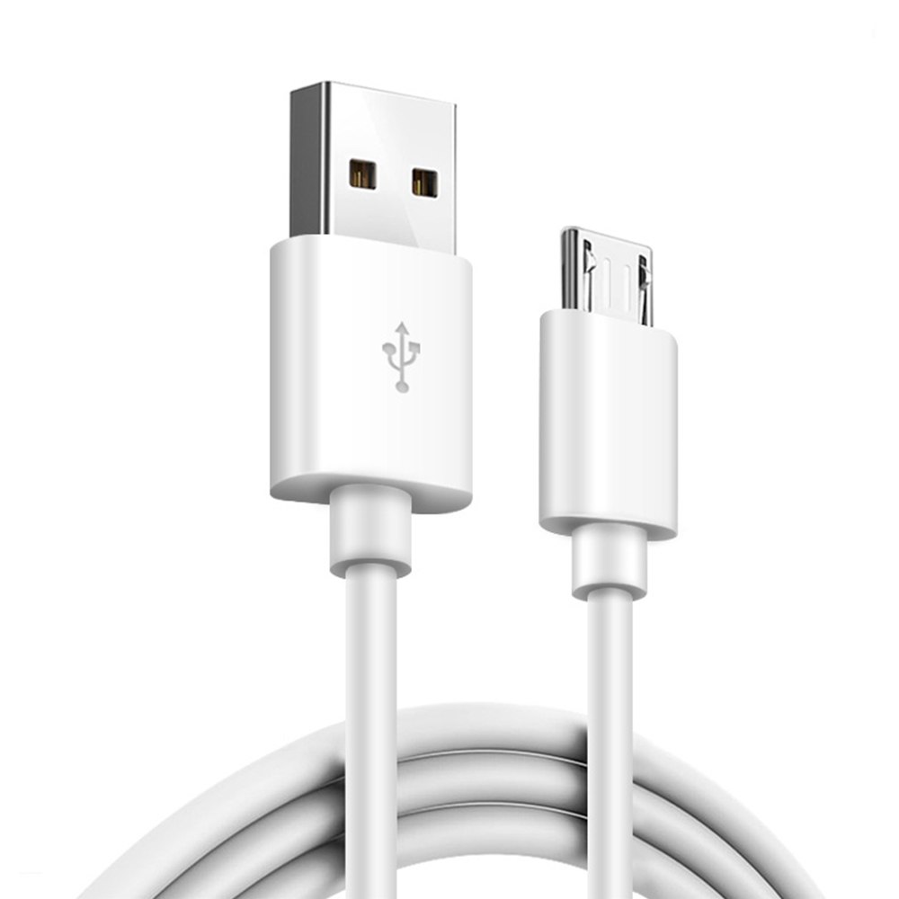 USB-Кабель, micro USB, силикон, 1.0 м, круглый, белый
