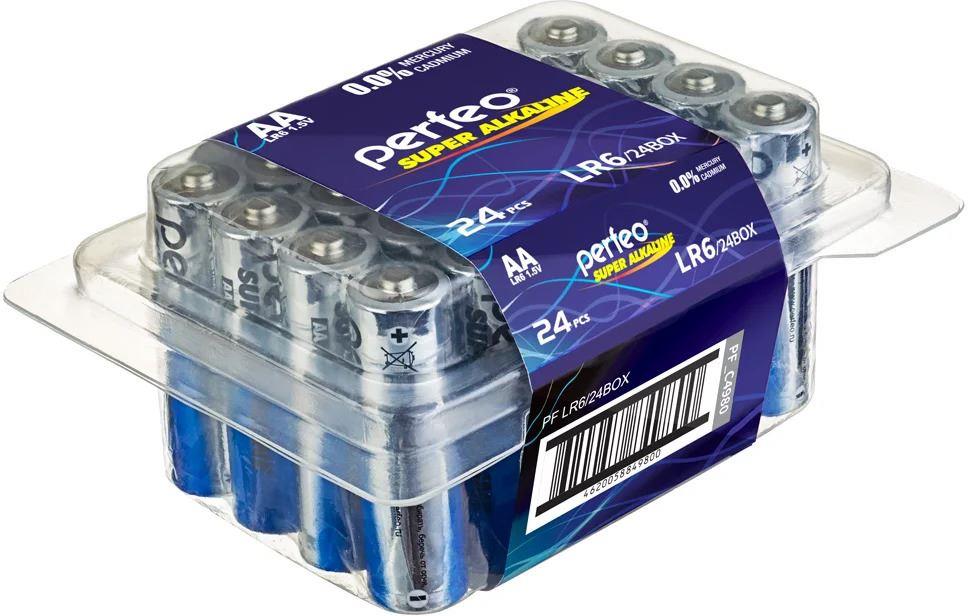 Батарейка Perfeo Super Alkaline LR6 (AA) BOX24