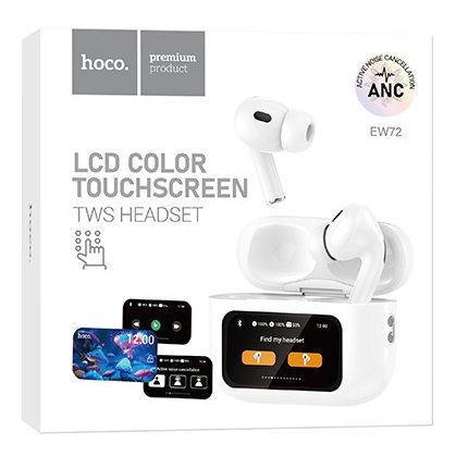 Гарнитура беспроводная hoco EW72, Bluetooth, вакуумн., белая