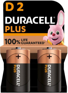 Батарейка DURACELL Plus LR20 (D) BL2