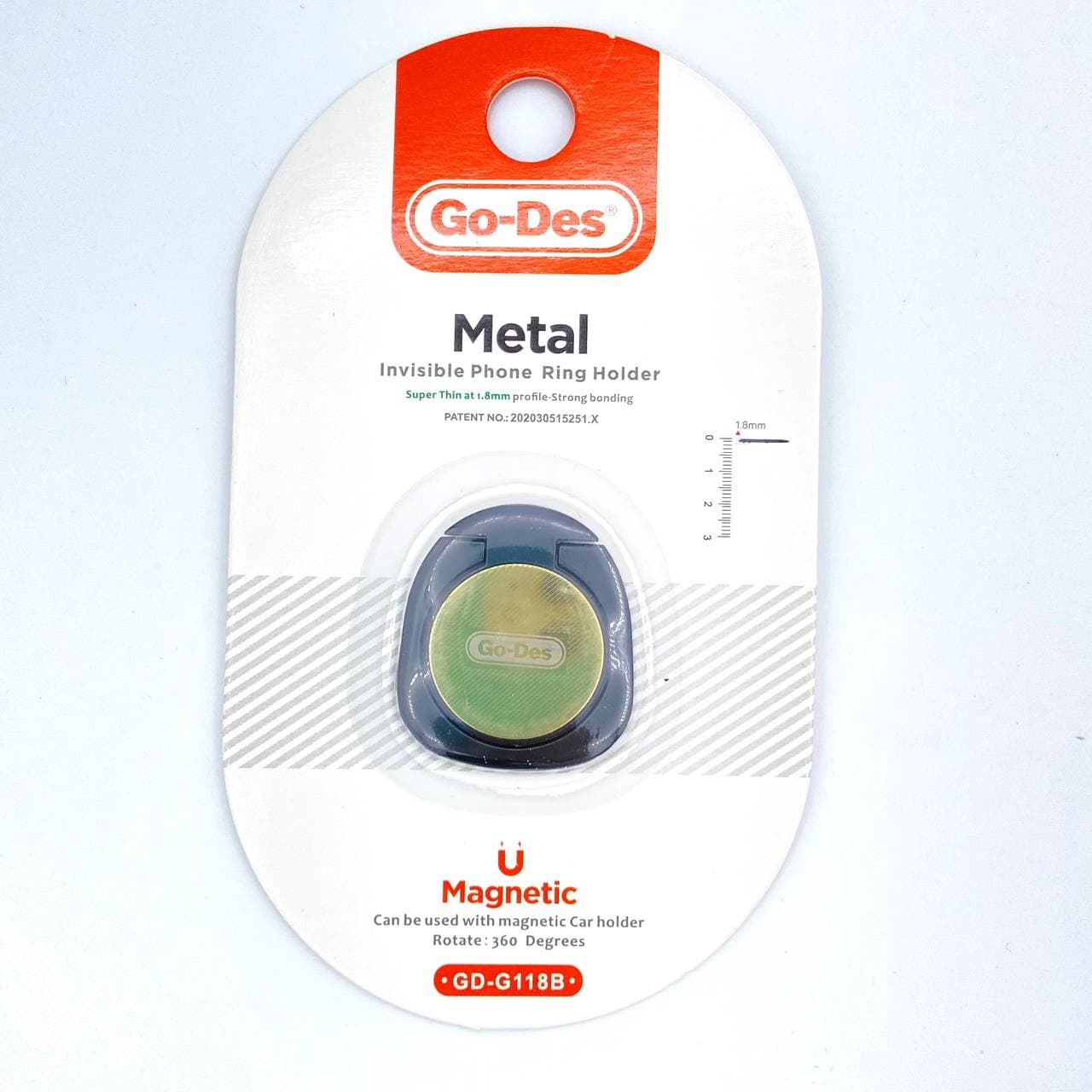 Держатель универсальный Go-Des GD-G118, для смартфона, золотистый