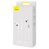 Гарнитура проводная Baseus Encok H17 NGCR020002, 3.5 mm, вставн., белая