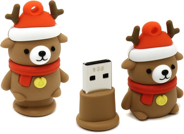 USB флэш-накопитель smartbuy 16Gb Wild Series "Медведь Касабланка", USB 2.0, пластик, коричневый
