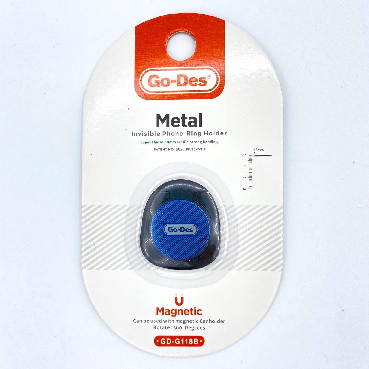Держатель универсальный Go-Des GD-G118, для смартфона, синий