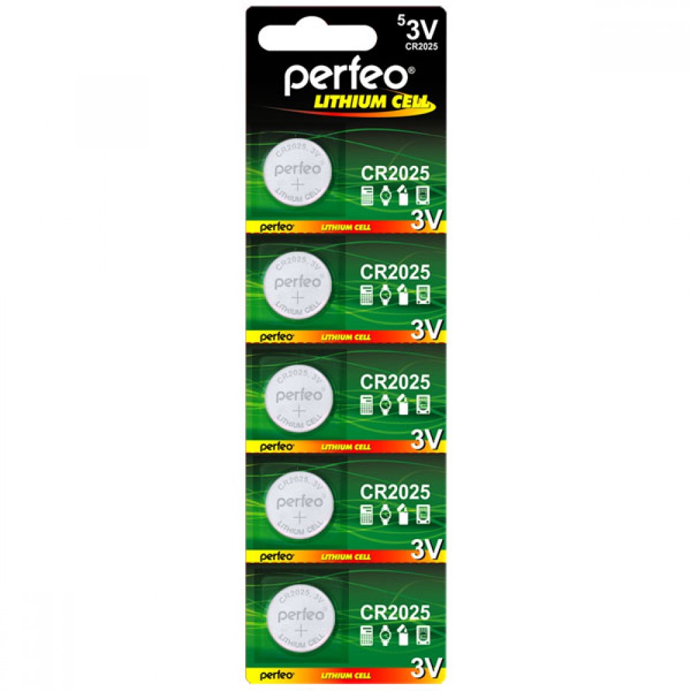 Батарейка Perfeo Litium Cell CR2025 BL5