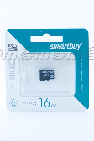 Карта памяти smartbuy micro SDHC 16Gb, class 10, без адаптера